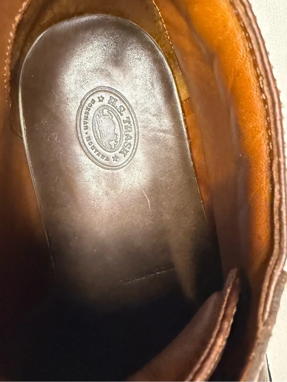 H.S. Trask Men’s 11 Brown Genuine Bison Leather Chukka Boots Vibram 1178